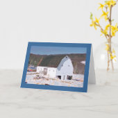 Witte Schuur in Sneeuw op de "Nationale Snoeken " Kaart (Gele Bloem)