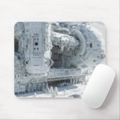 Witte Science-Fiction Ruimtestation Muismat (Met muis)