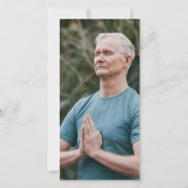 Witte script & foto dankjewellkaart voor een uitva bedankkaart (Achterkant)