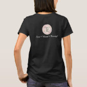 Witte Script Logo Make-up Bezetting T-shirt (Achterkant)