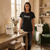 Witte Script Opgerichte Moeder Cute Hartjes T-shirt