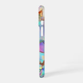 Witte scriptnaam op opaal achtergrond iPhone 16 hoesje (Linkerkant)