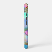 Witte scriptnaam op opale achtergrond iPhone 16 hoesje (Linkerkant)
