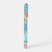 Witte scriptnaam op opale achtergrond iPhone 16 hoesje (Rechterkant)
