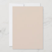 Witte Sering Lint Vintage Bruiloftsborrel Kaart (Achterkant)