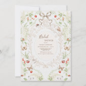 Witte Seringen Whimsical Vintage Bruiloft Feest Kaart (Voorkant)