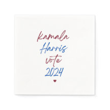 Witte servetten voor Kamala Harris 2024