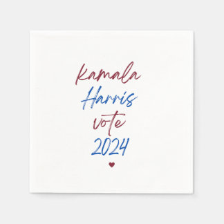 Witte servetten voor Kamala Harris 2024