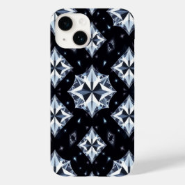 Witte Shining Diamond Pattern Luxe Telefoon Case-Mate iPhone 14 Hoesje