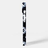 Witte Shining Diamond Pattern Luxe Telefoon Case-Mate iPhone Case (Achterkant / Links)