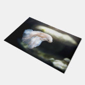 Witte siamese gevechtsvis deurmat (Schuin)