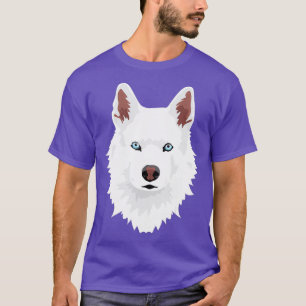 witte Siberian Husky canine white Snow Dog T-shirt