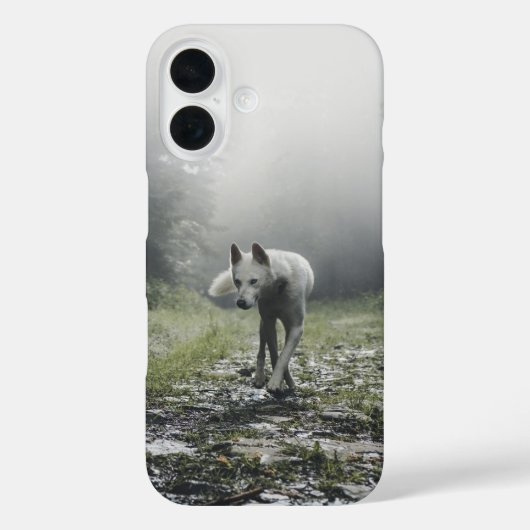 Witte Siberische Husky Case-Mate iPhone Case (Achterkant)