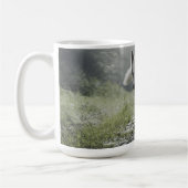 Witte Siberische Husky Koffiemok (Links)