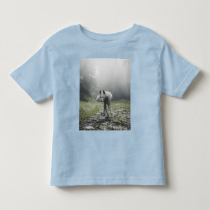 Witte Siberische Husky Peuter T-Shirt
