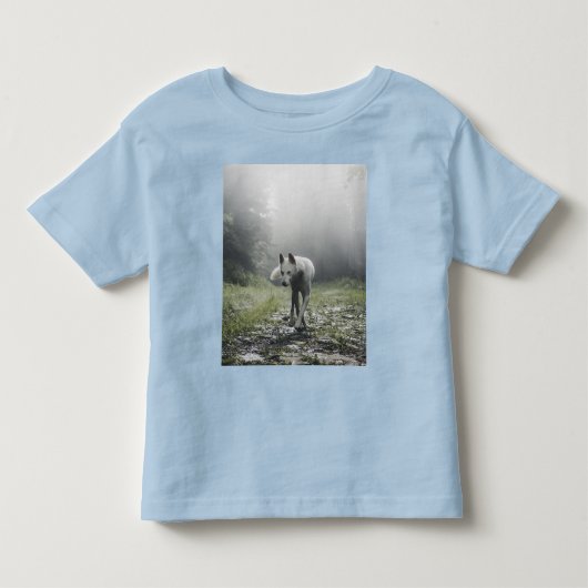 Witte Siberische Husky Peuter T-Shirt (Voorkant)