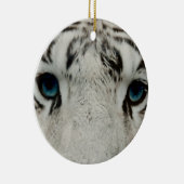 Witte Siberische tijger Keramisch Ornament (Rechts)