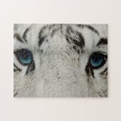 Witte Siberische tijger Legpuzzel (Horizontaal)