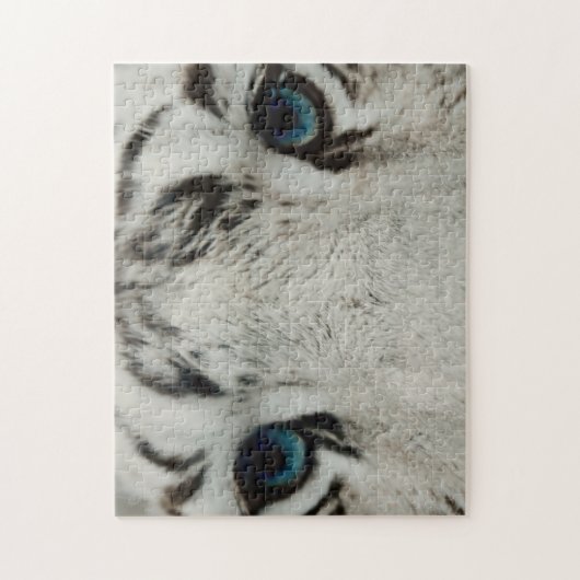 Witte Siberische tijger Legpuzzel (Verticaal)