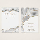 Witte sierjuwelenkaart visitekaartje (Voorkant /achterkant)