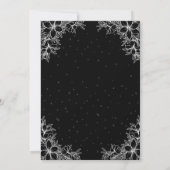 Witte Sierlijke Bruiloft Bloemen Bedankkaart (Achterkant)