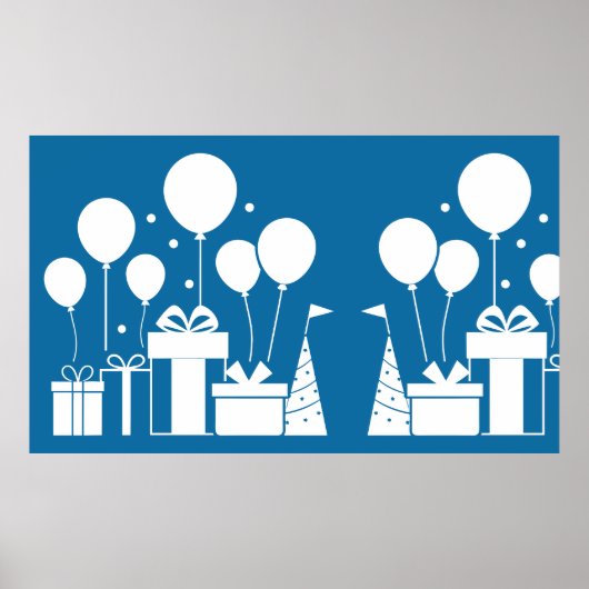 Witte silhouetten poster (Voorkant)