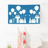 Witte silhouetten spandoek (Insitu)