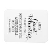 Witte simpele 'clean vrijwilliger' appreciatie cad magneet (Horizontaal)