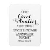 Witte simpele 'clean vrijwilliger' appreciatie cad magneet (Verticaal)