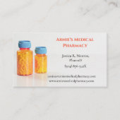 Witte Sinaasappels flesjes RX Apotheker Farmacie P Visitekaartje (Voorkant)