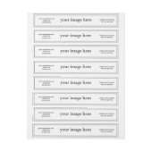 Witte Sjabloon Langwerpzeep Etiket (Vel)