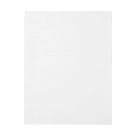 Witte Sjabloon Omwikkelbaar Adreslabel (Vel)