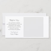 Witte Sjabloon Sympathie Hartelijk dank voor de gr (Voorkant)