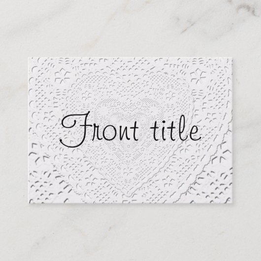Witte Sjabloon van verbindingsstructuur Visitekaartje (Voorkant)