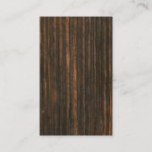 Witte Skillet Rustiek Houten Restaurant Cateraar Visitekaartje (Achterkant)