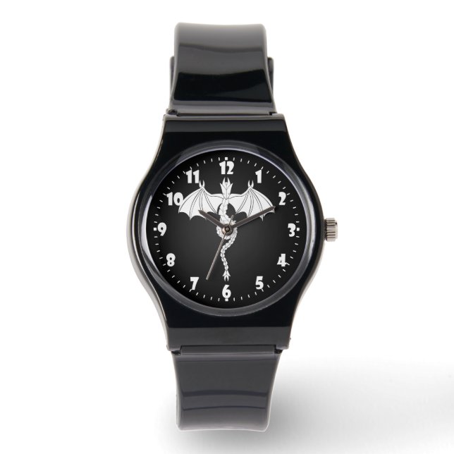 Witte slang draak horloge (Voorkant)