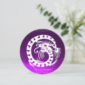 WITTE SLANG DRAAK PURPEREN AMETHYST EDELGESTEENTE KAART (Staand voorkant)