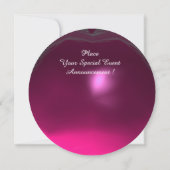 WITTE SLANG DRAGON ROZE FUCHSIA PAARSE EDELSTEEN KAART (Achterkant)