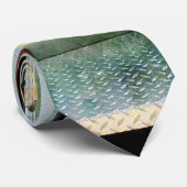 Witte slang en snijkop stropdas (Opgerold)