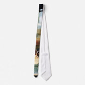 Witte slang en snijkop stropdas (Achterkant)