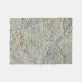 Witte Slang Huid Gooi Deken (Voorkant (Horizontaal))