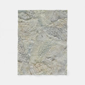 Witte Slang Huid Gooi Deken (Voorkant)