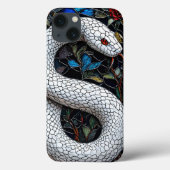 Witte Slang Minimal Schone Esthetiek Case-Mate iPhone Case (Achterkant)