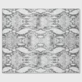 Witte Slang Skin Print Cadeaupapier (Vlak)