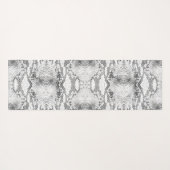 Witte Slang Skin Print Yogamat (Achterkant (horizontaal))