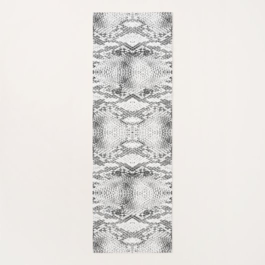 Witte Slang Skin Print Yogamat (Achterkant)