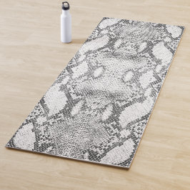 Witte Slang Skin Print Yogamat