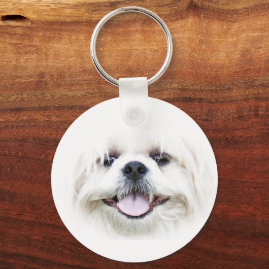 Witte sleutelhanger (Voorkant)