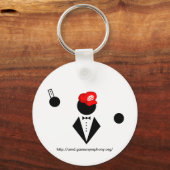 Witte Sleutelhanger (Voorkant)