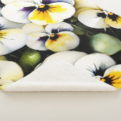  witte slipjes waterverf schilderij sherpa deken (3/4)